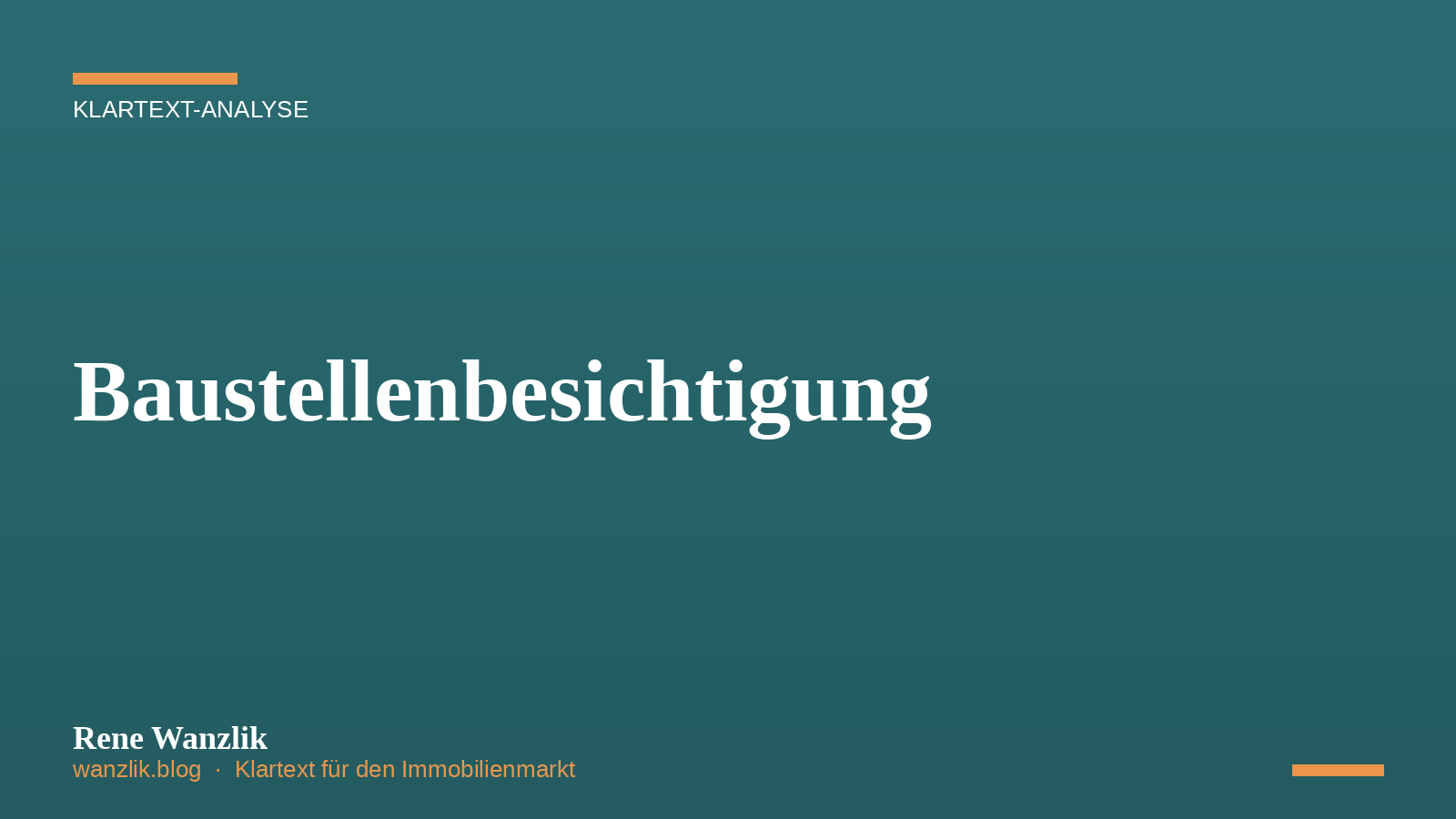 Baustellenbesichtigung