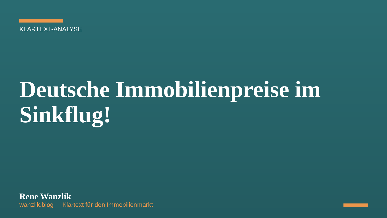 💥 Deutsche Immobilienpreise im Sinkflug! 💥