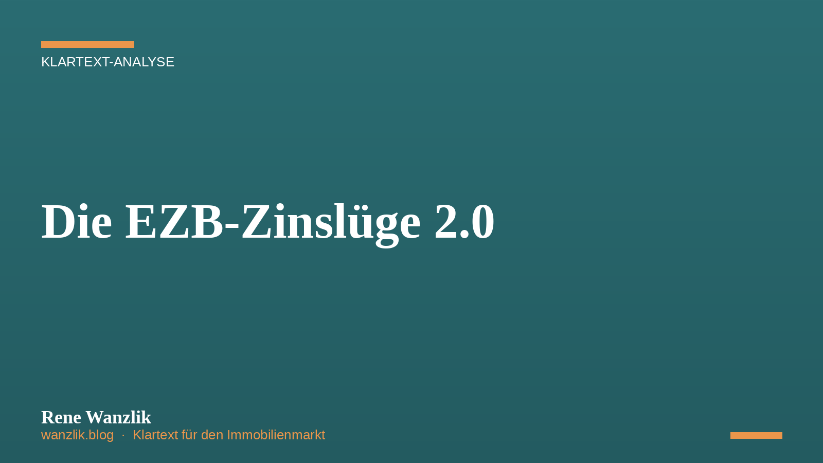Die EZB-Zinslüge 2.0 🏦💸