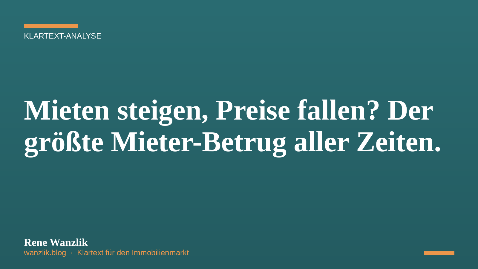 💥 Mieten steigen, Preise fallen? Der größte Mieter-Betrug aller Zeiten.